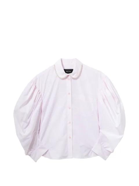 embellished draped-sleeves shirt by SIMONE ROCHA