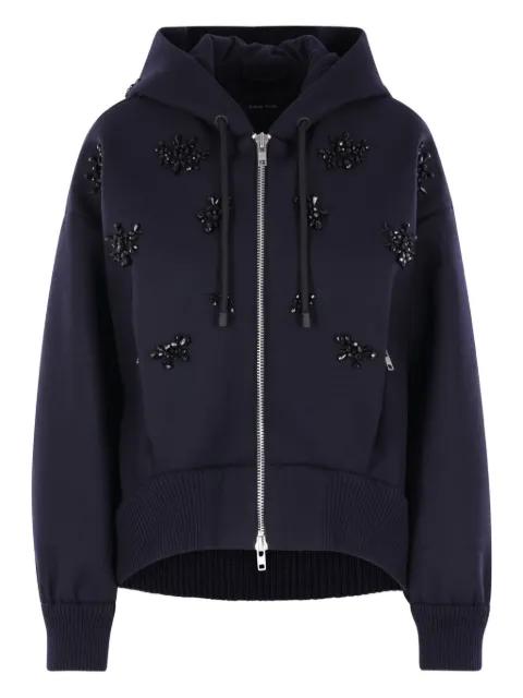 embellished hoodied jacket by SIMONE ROCHA