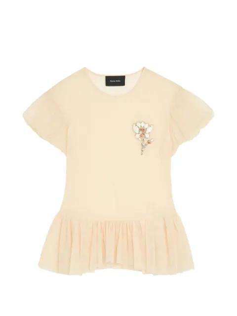 embellished organza blouse by SIMONE ROCHA