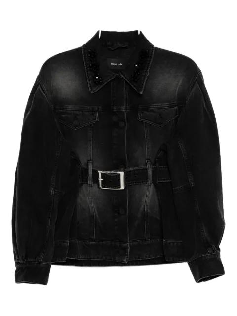 embellished sculpted denim jacket by SIMONE ROCHA