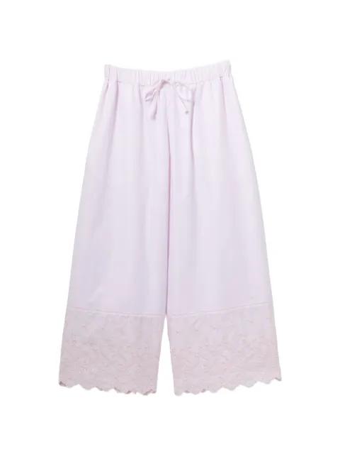 embroidered cropped trousers by SIMONE ROCHA