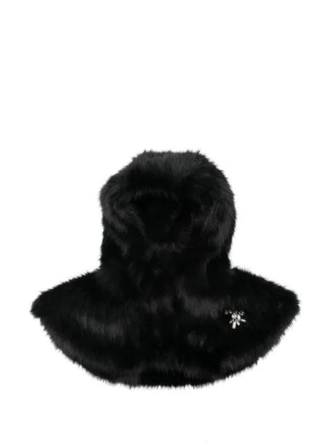 faux-fur balaclava by SIMONE ROCHA