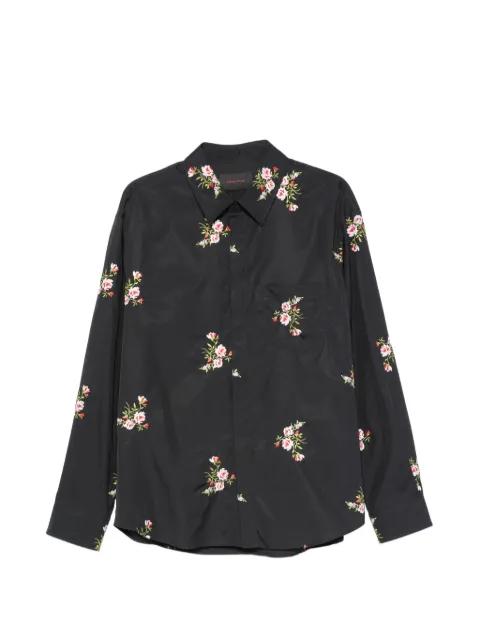 floral-embroidered concealed-button shirt by SIMONE ROCHA