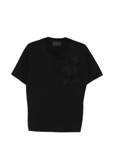 flower-appliqué T-shirt by SIMONE ROCHA
