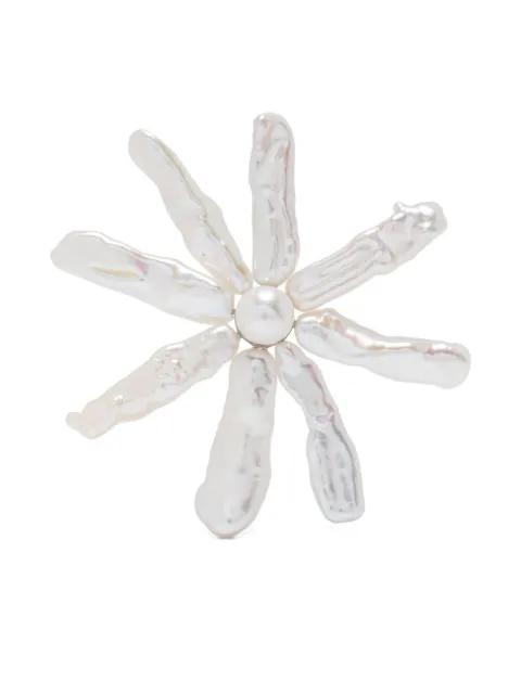 flower-design earrings by SIMONE ROCHA