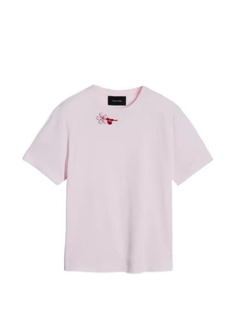flower-detail T-shirt by SIMONE ROCHA