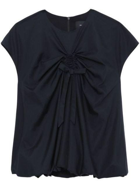 gathered bow-front top by SIMONE ROCHA