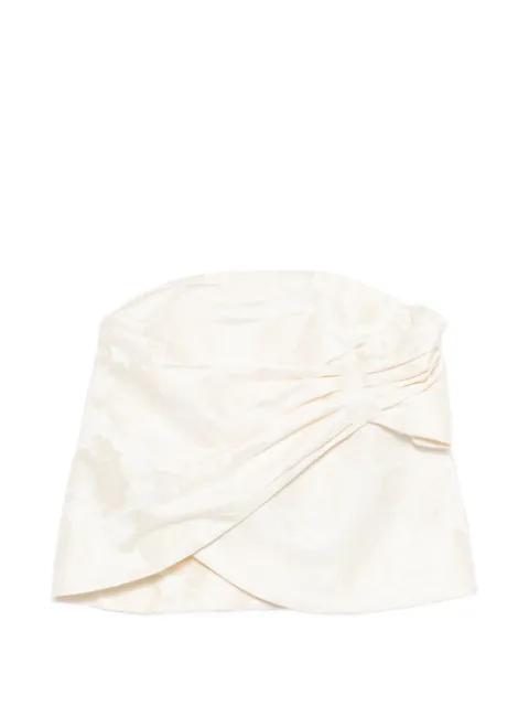 gathered flower top by SIMONE ROCHA