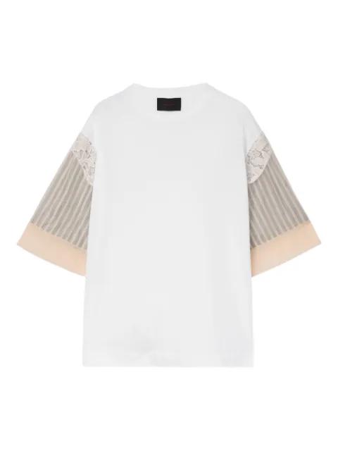 lace-trimmed T-shirt by SIMONE ROCHA