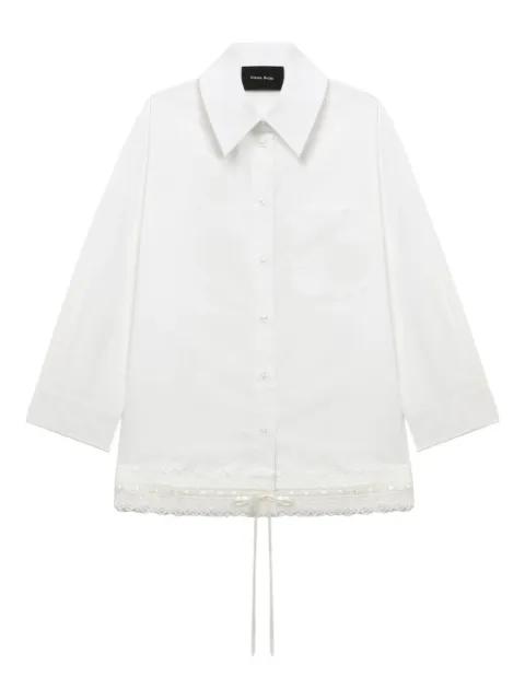 lace-trimmed pocket shirt by SIMONE ROCHA