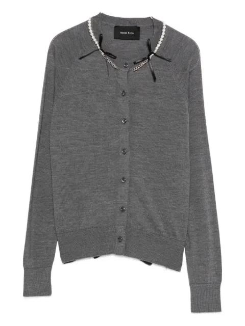 merino wool cardigan by SIMONE ROCHA