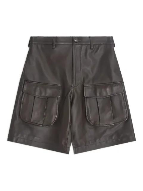 multi-pocket leather shorts by SIMONE ROCHA