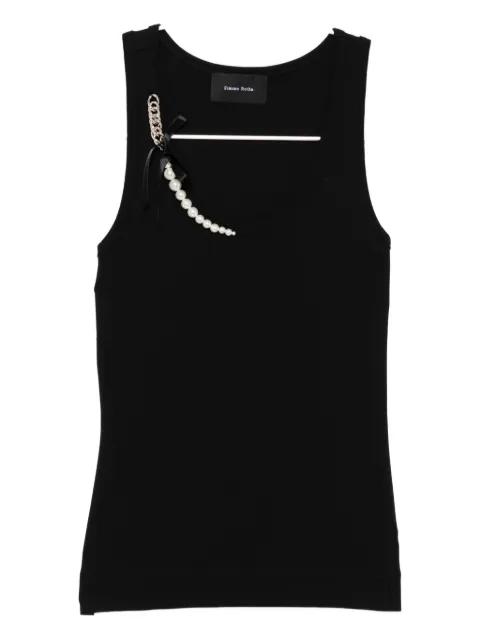 pearl-and-chain tank top by SIMONE ROCHA