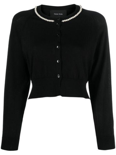 pearl-embellished cardigan by SIMONE ROCHA