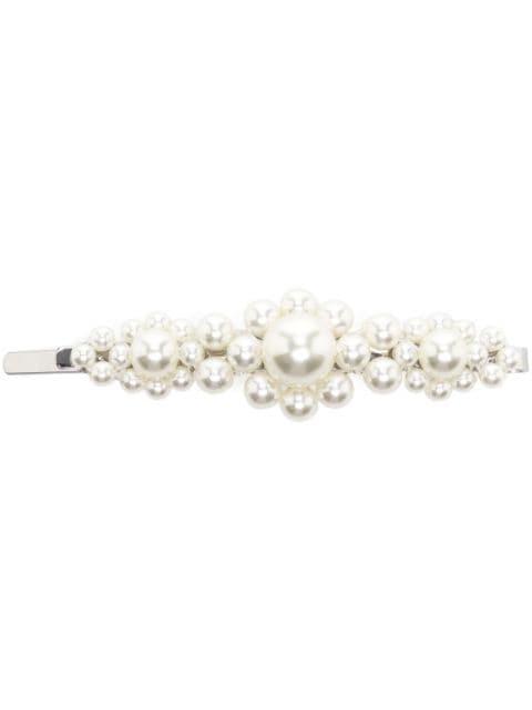 pearl-embellished hair clip by SIMONE ROCHA
