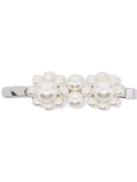 pearl-embellished hair clip by SIMONE ROCHA