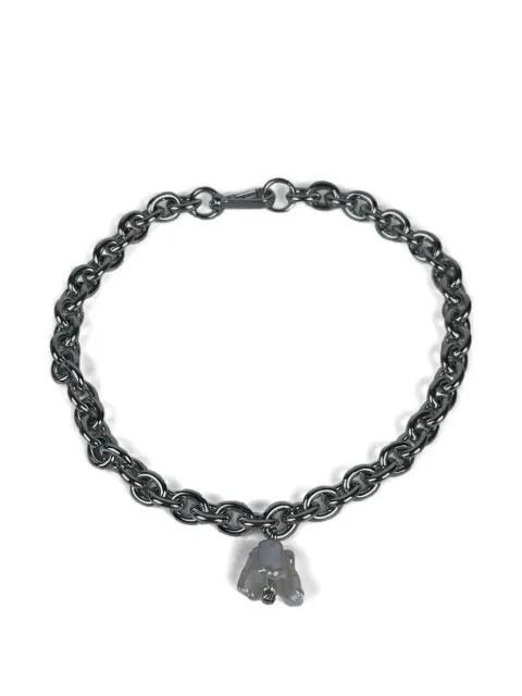 pearl-pendant chain necklace by SIMONE ROCHA