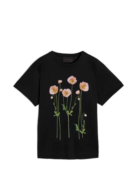 poppy-print T-shirt by SIMONE ROCHA