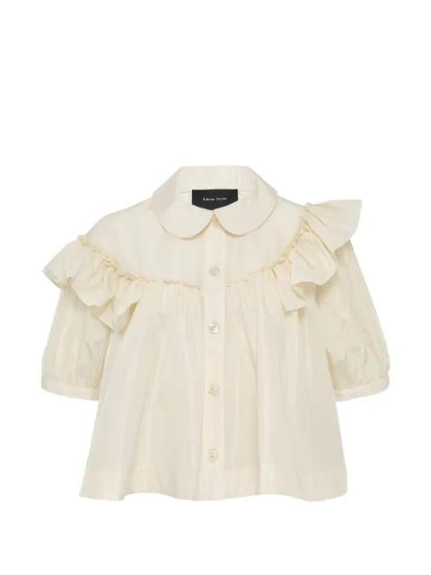 puff sleeve ruffled blouse by SIMONE ROCHA