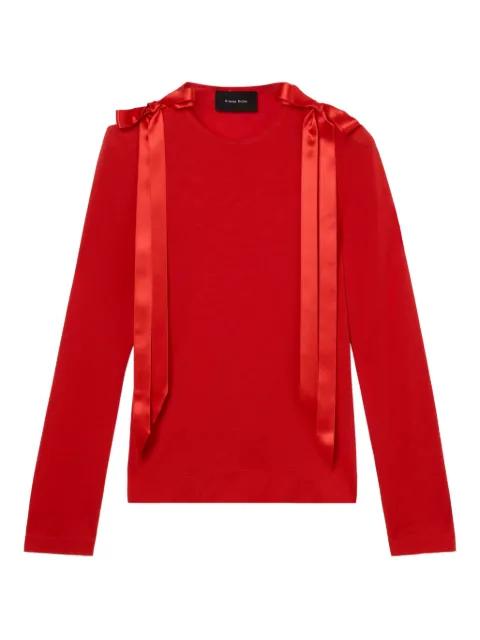 ribbon-bow long-sleeve T-shirt by SIMONE ROCHA