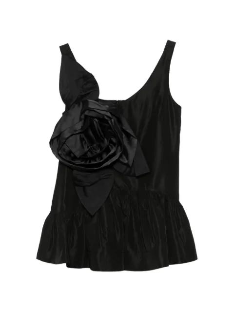 rosette-embellished ruffled top by SIMONE ROCHA