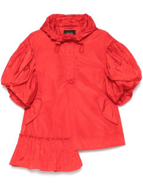 ruffle-detail petal-sleeve hoodie by SIMONE ROCHA