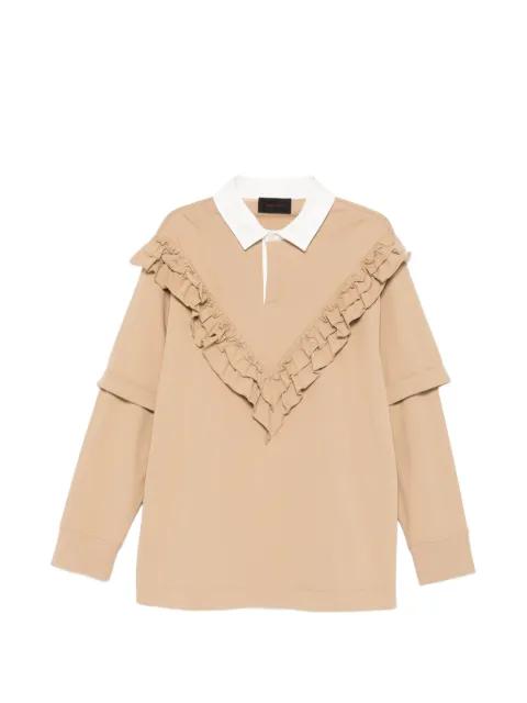 ruffled-detail polo shirt by SIMONE ROCHA
