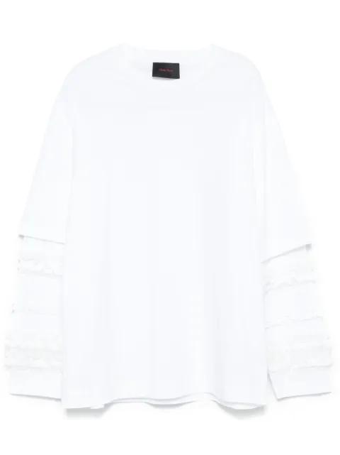 ruffled long -sleeve T-shirt by SIMONE ROCHA