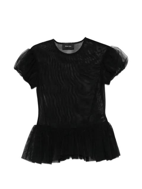 ruffled puff-sleeve top by SIMONE ROCHA