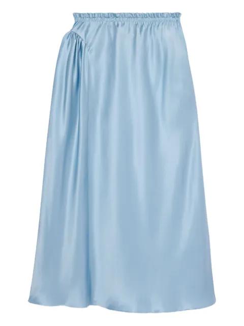 satin gathered skirt by SIMONE ROCHA