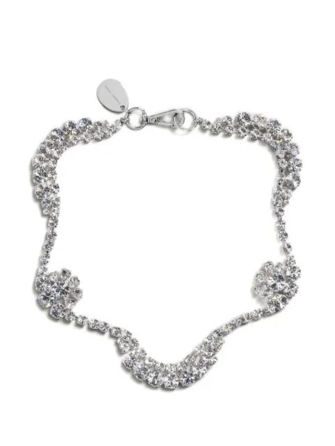 scalloped Sepal crystal necklace by SIMONE ROCHA