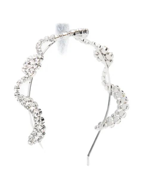 sepal-motif crystal-embellished hairband by SIMONE ROCHA