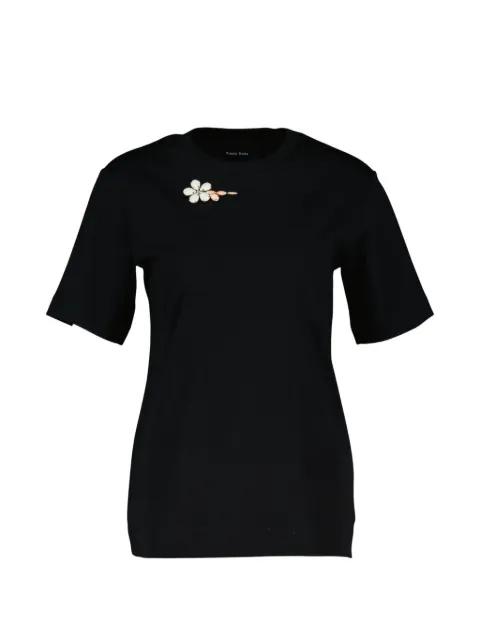 short-sleeved flower-detail T-shirt by SIMONE ROCHA