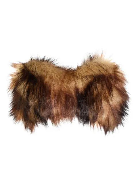 strapless faux-fur top by SIMONE ROCHA