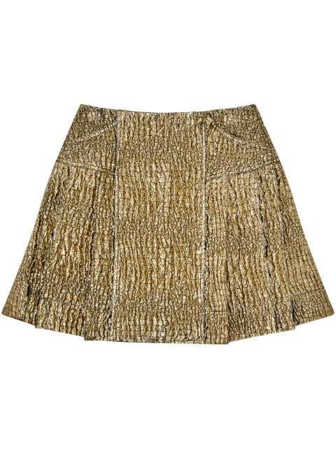 tie-detail pleated mini kilt by SIMONE ROCHA
