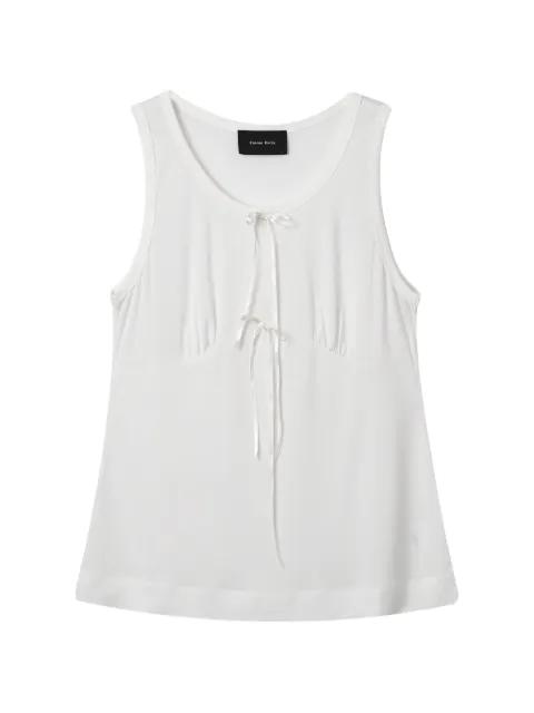tie-detail tank top by SIMONE ROCHA