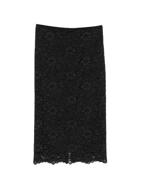 Clivy floral lace midi skirt by SIMONETTA RAVIZZA