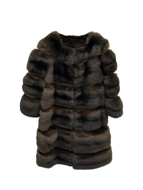 panelled faux-fur coat by SIMONETTA RAVIZZA