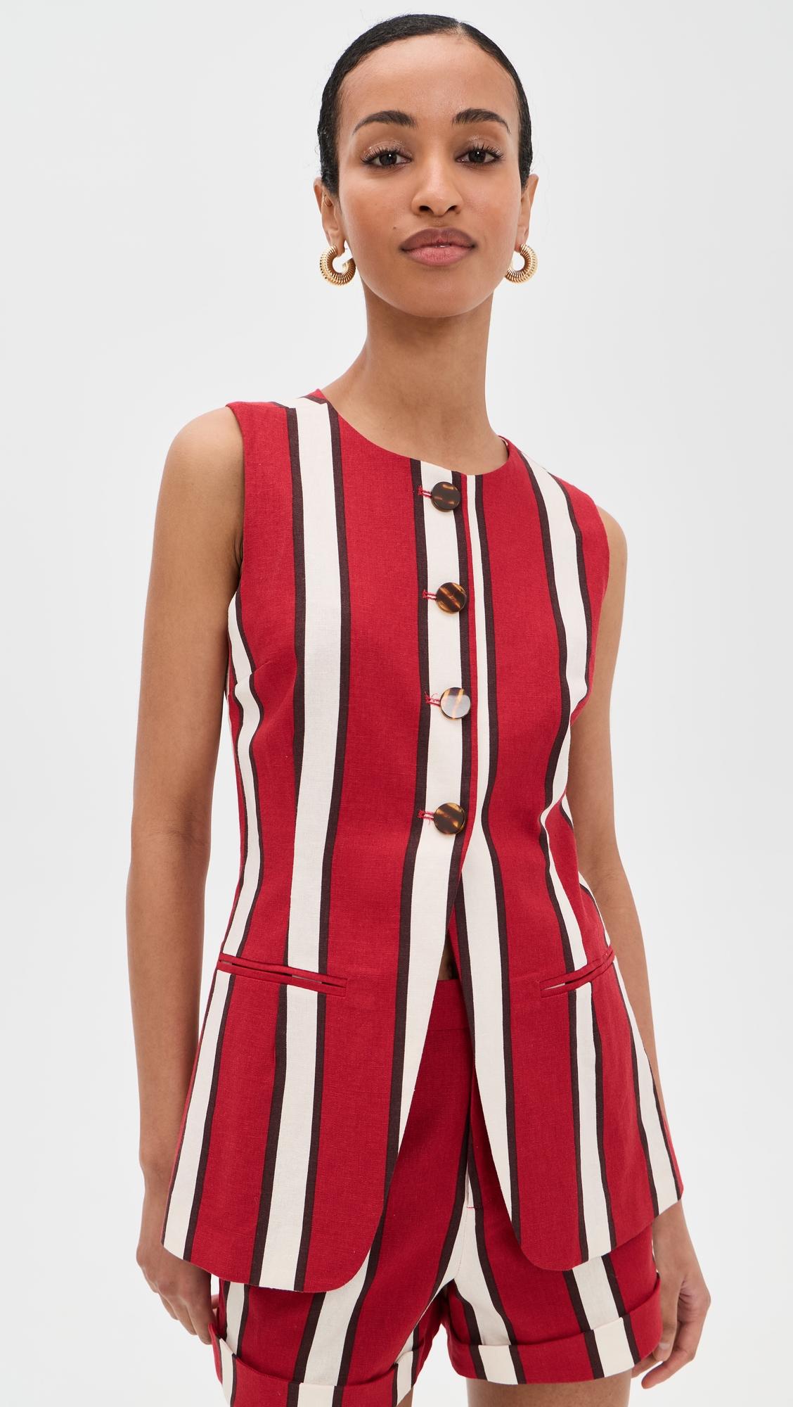 Del Mar Linen Vest by SIMONMILLER