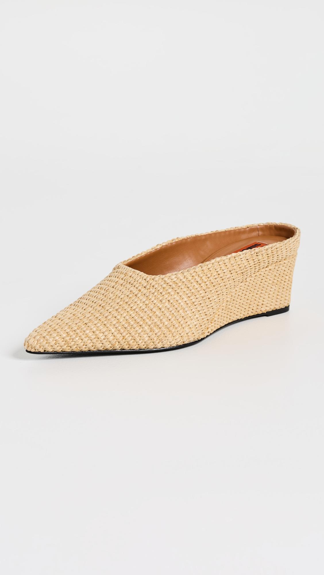 Raffia Gala Wedges by SIMONMILLER