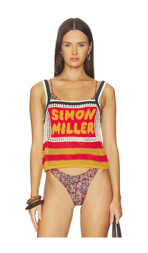 SIMONMILLER Dibby Crochet Top in Multi by SIMONMILLER