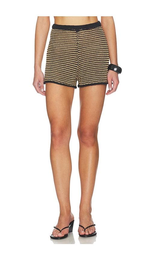 SIMONMILLER Marzo Knit Short in Black,Brown by SIMONMILLER