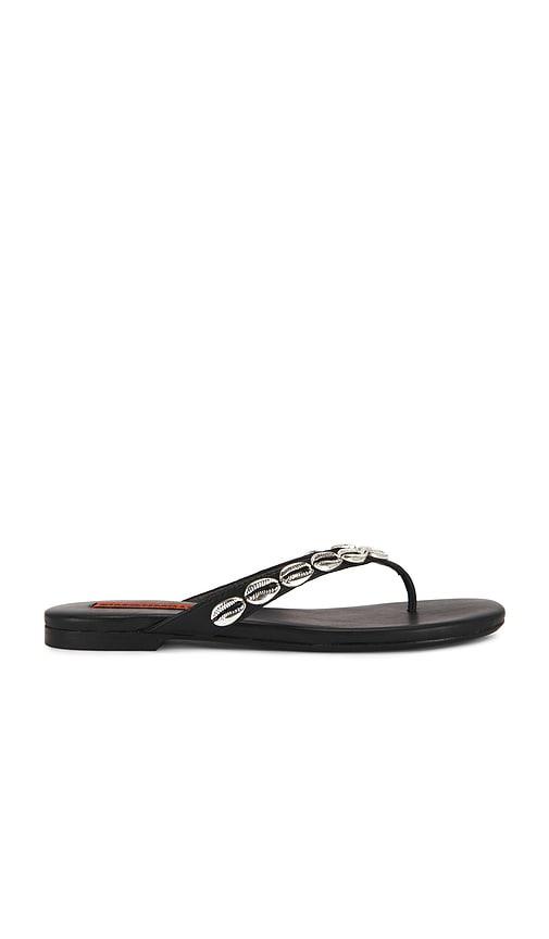 SIMONMILLER Riviera Thong Sandal in Black by SIMONMILLER