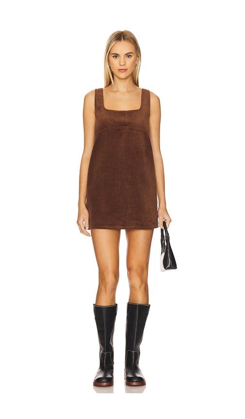 SIMONMILLER Sahara Corduroy Mini Dress in Brown by SIMONMILLER