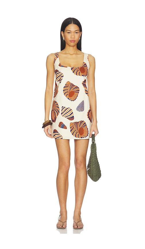 SIMONMILLER Sahara Linen Mini Dress in Neutral by SIMONMILLER