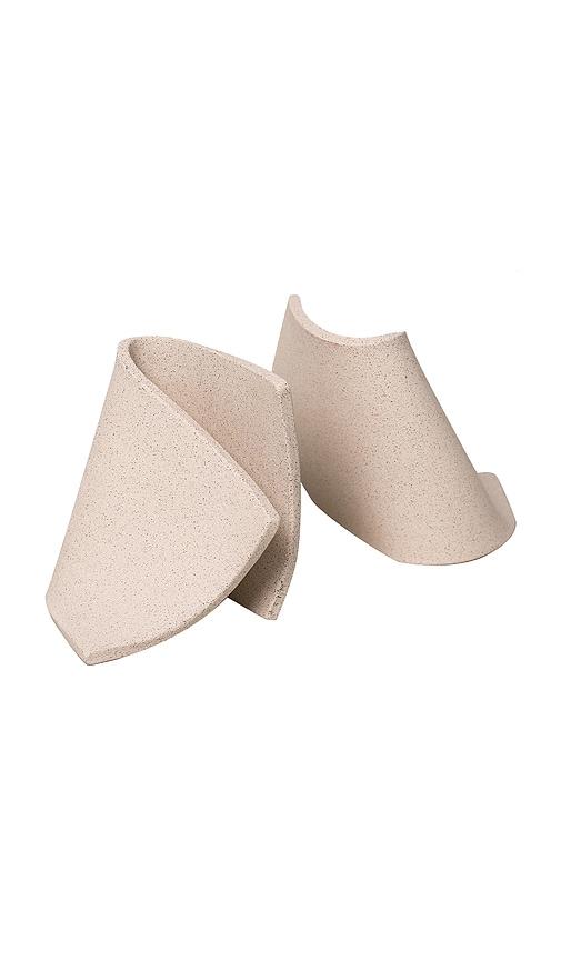 SIN Serra Bookends Set Of 2 in Cream by SIN