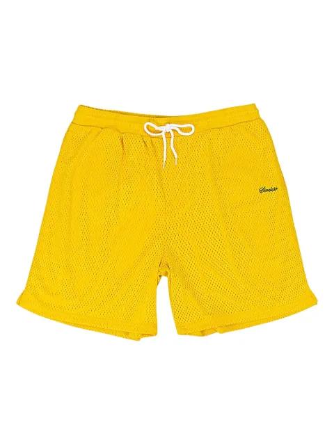 script-logo mesh shorts by SINCLAIR