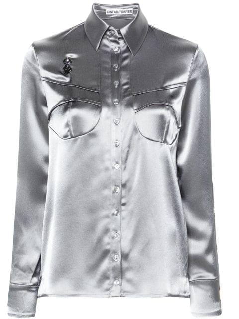 Pyjama satin shirt by SINEAD O'DWYER