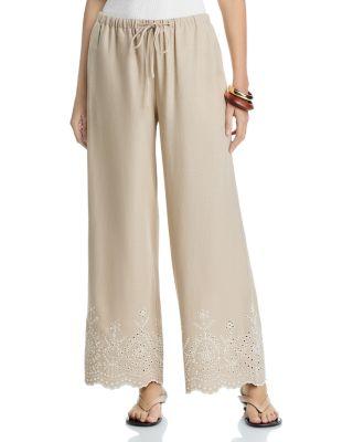 Embroidered Pants by SINGLE THREAD