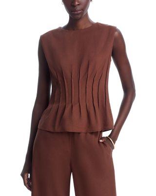 Ruched Tank Top by SINGLE THREAD